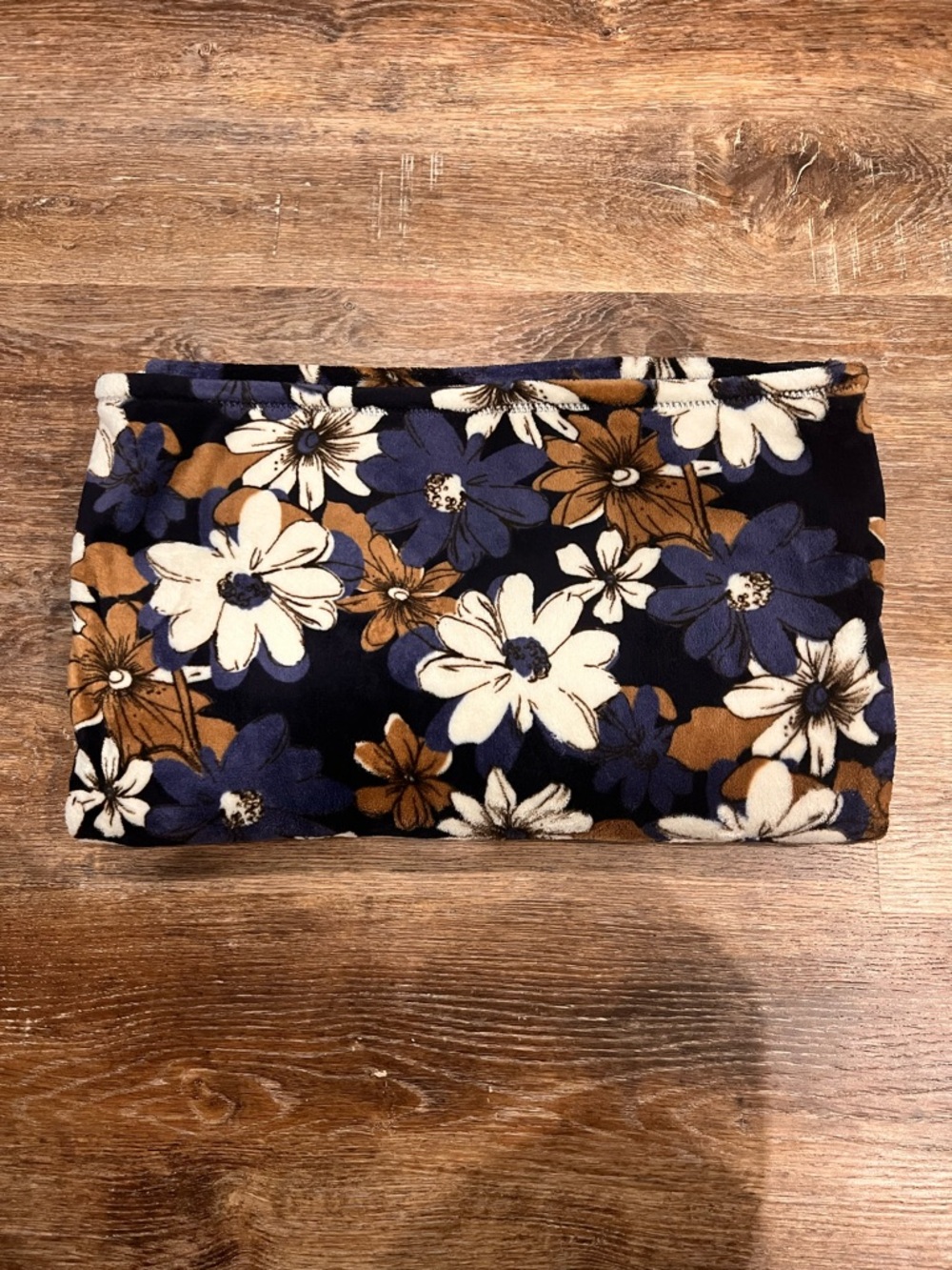 Vera Bradley Navy Blue Floral Fleece Blanket